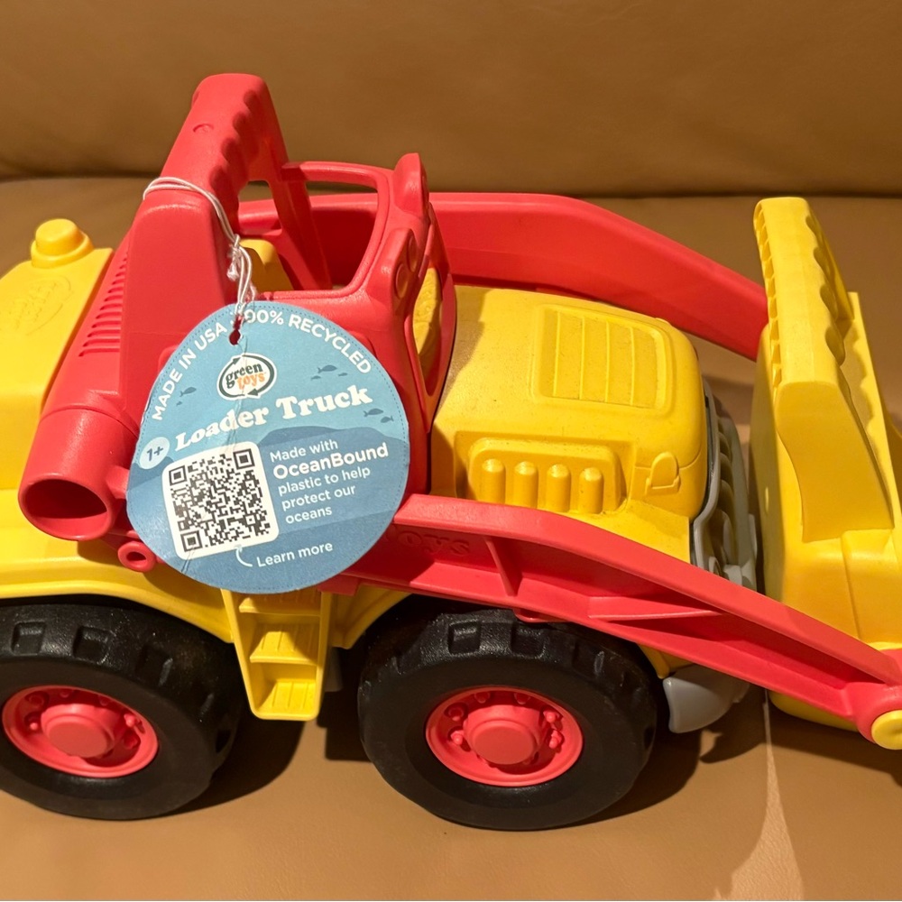 Red and Yellow Construction Vehicle Toy